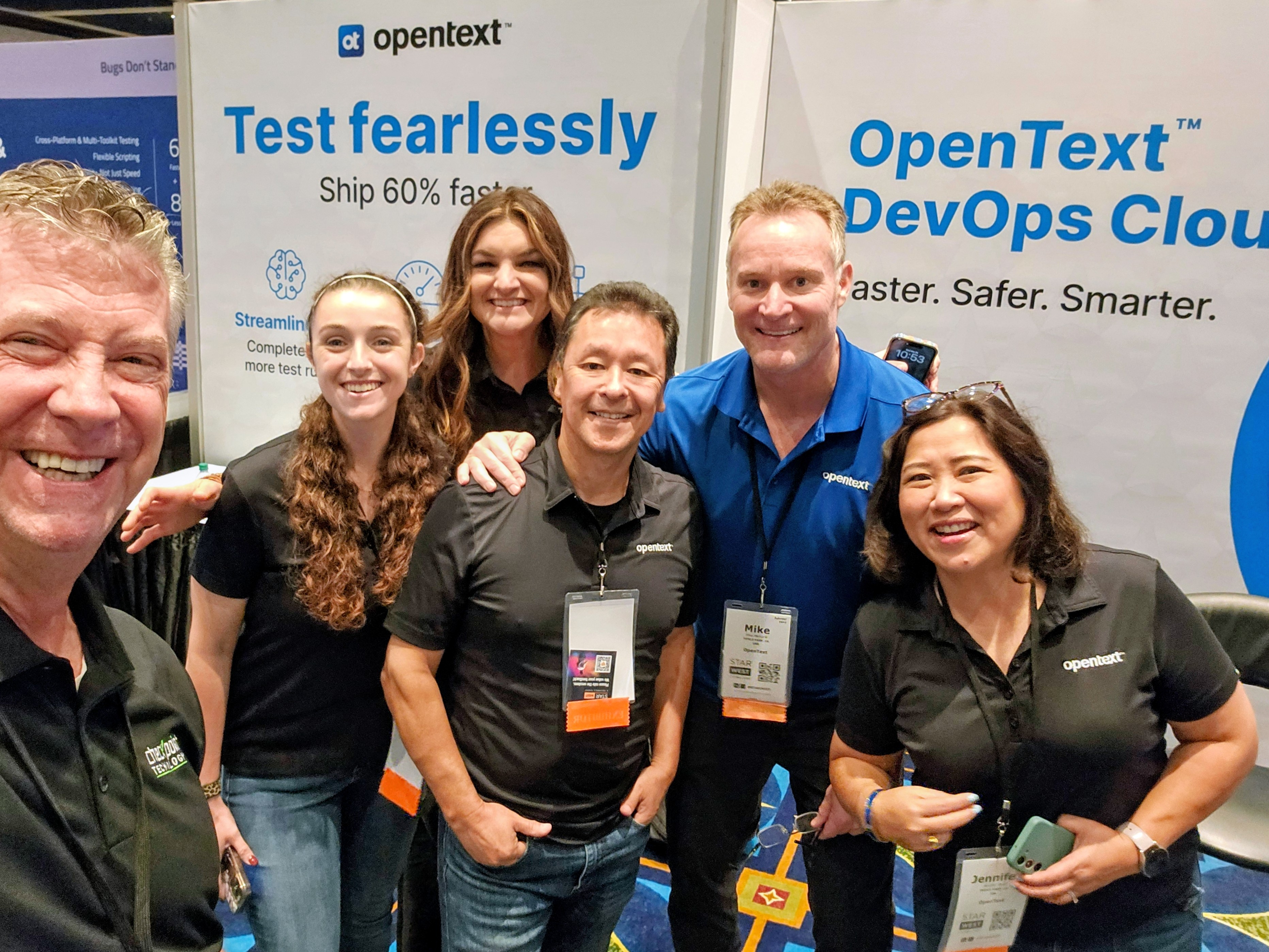 With the OpenText team.